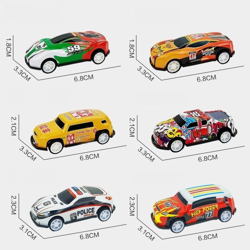 1Pcs Boys Sliding Inertia Pull Back Vehicle Toy Alloy Diecast Car Mini Cars Model Toys Birthday Gift For Kid Toddler