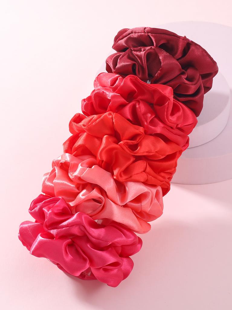 10 szt. Modne satynowe gumki do włosów dla kobiet dziewcząt elastyczne opaski do włosów do kucyka kolorowe nakrycie głowy akcesoria do włosów