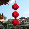 Chinese New Year Fu Character Red Lanterns Set
