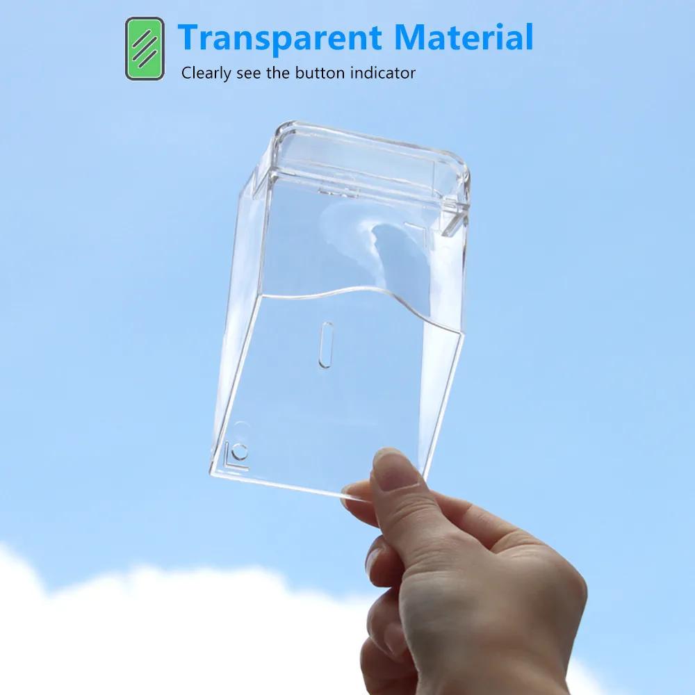 

Home Doorbell Transparent Waterproof Cover Wireless Door Bell Ring Chime Button Protective Cover