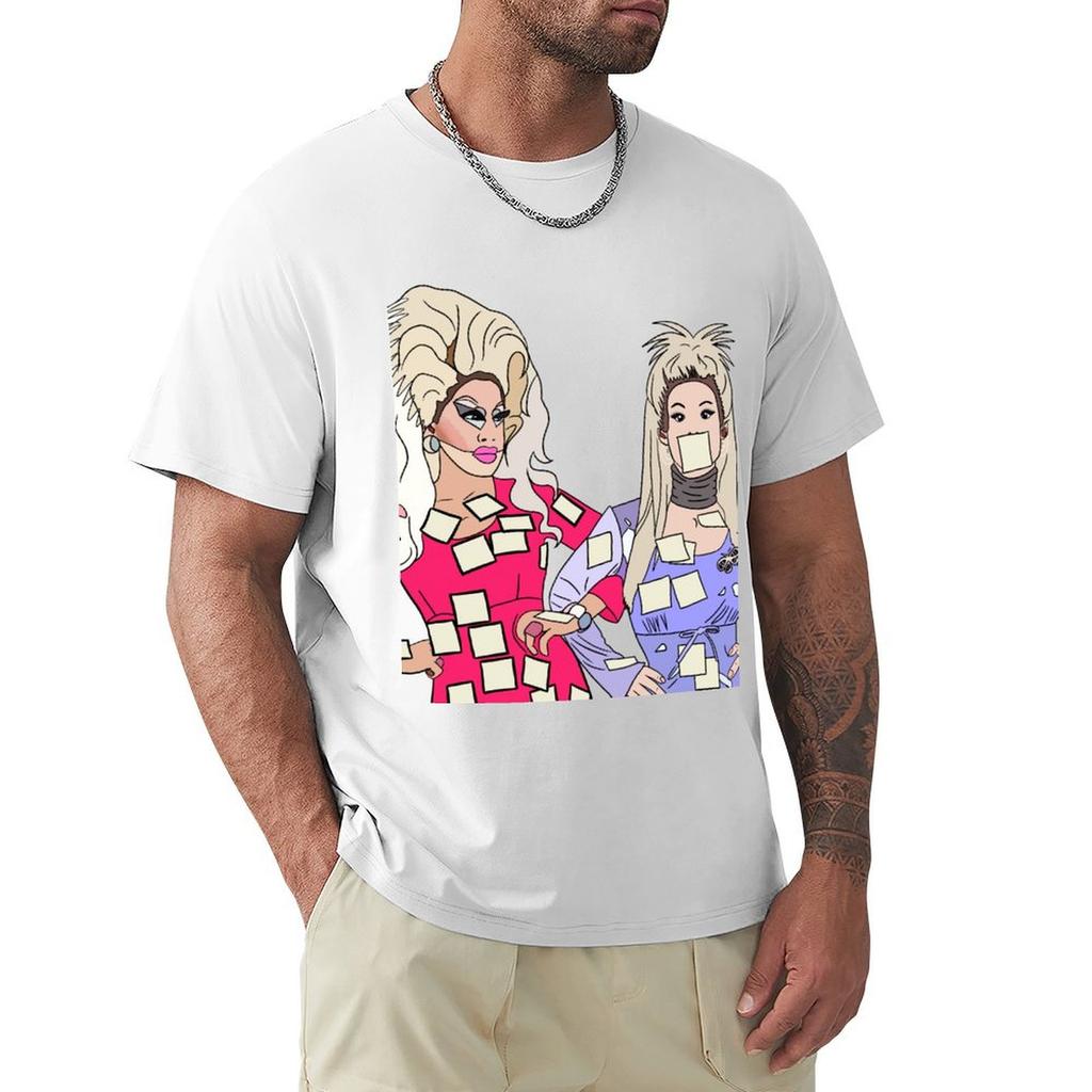 Katya and Trixie Pop Art TShirt Unisex T Shirt Cotton High Quality TShirt