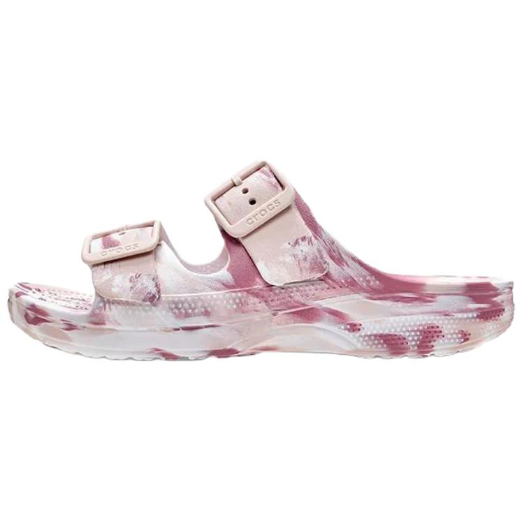 Crocs Classic Comfort Slip-On Open-Back EVA Anti-Rub Slide Sandals Women Sandals Pink 212249-6WS