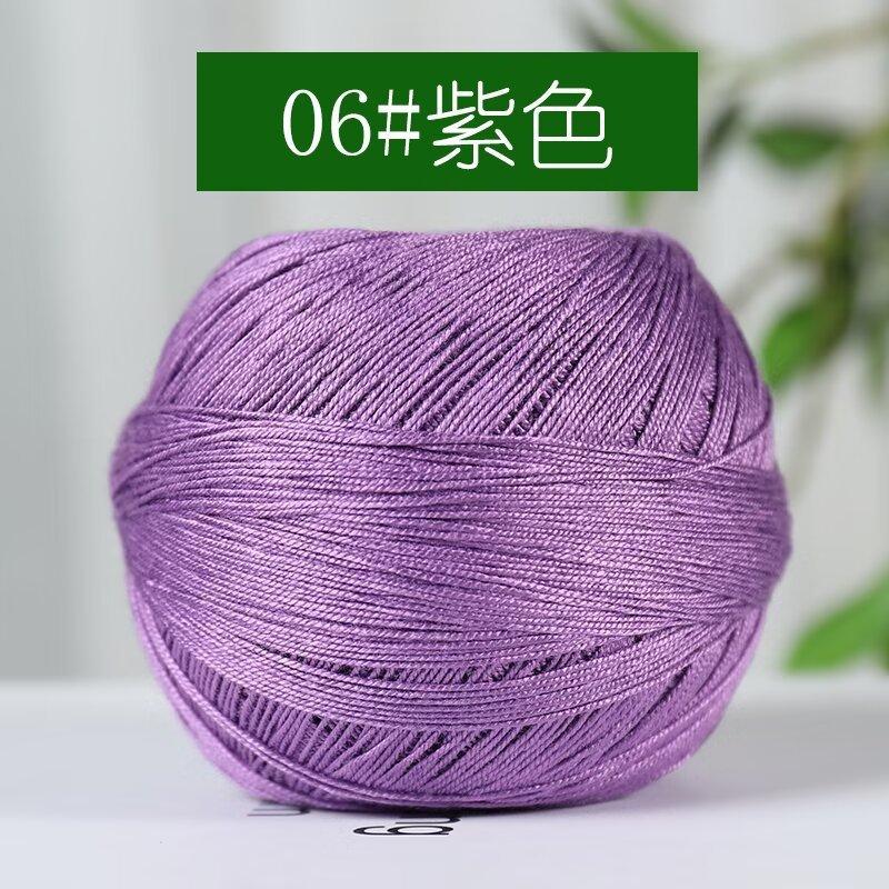 Retail Cotton Medium And Fine Crocheted Hand-Woven Thread Diy Material Package No. 7 Linen Thread Cotton Lace Thread