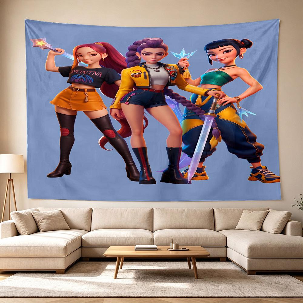 Huntrx Team Adventure Large Size Wall Tapestry, Room Aesthetic Decor for Living Room Party Background,Perfect Gift