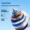Compact USB Rechargeable Mini Handheld Fan with Silent High-Speed Turbine and Cooling Ice Pack for Outdoor Use