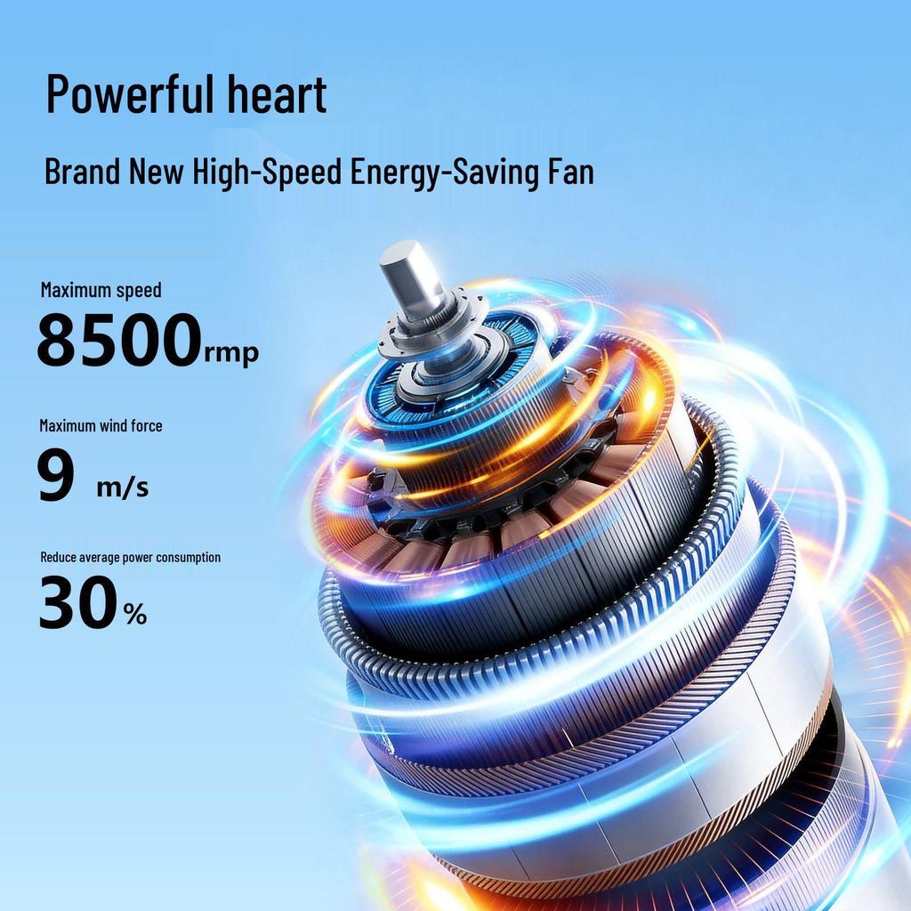 Compact USB Rechargeable Mini Handheld Fan with Silent High-Speed Turbine and Cooling Ice Pack for Outdoor Use