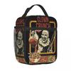 Bolsa de almuerzo aislada Clown Crunch Horror Terrifier Contenedor de almuerzo de alta capacidad Bolsa refrigeradora Bolsa de mano para almuerzo Caja de almuerzo para la oficina Bolsas de mano para comida