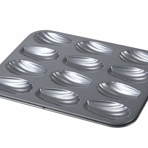 Silicone Baking Tray (with 12 Shell-shaped Madeleine Molds)