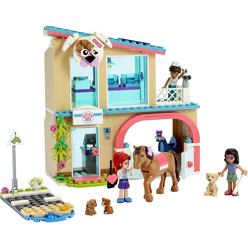 LEGO Friends Heartlake City Animal Clinic Set 41446 with Mini Figures and Accessories