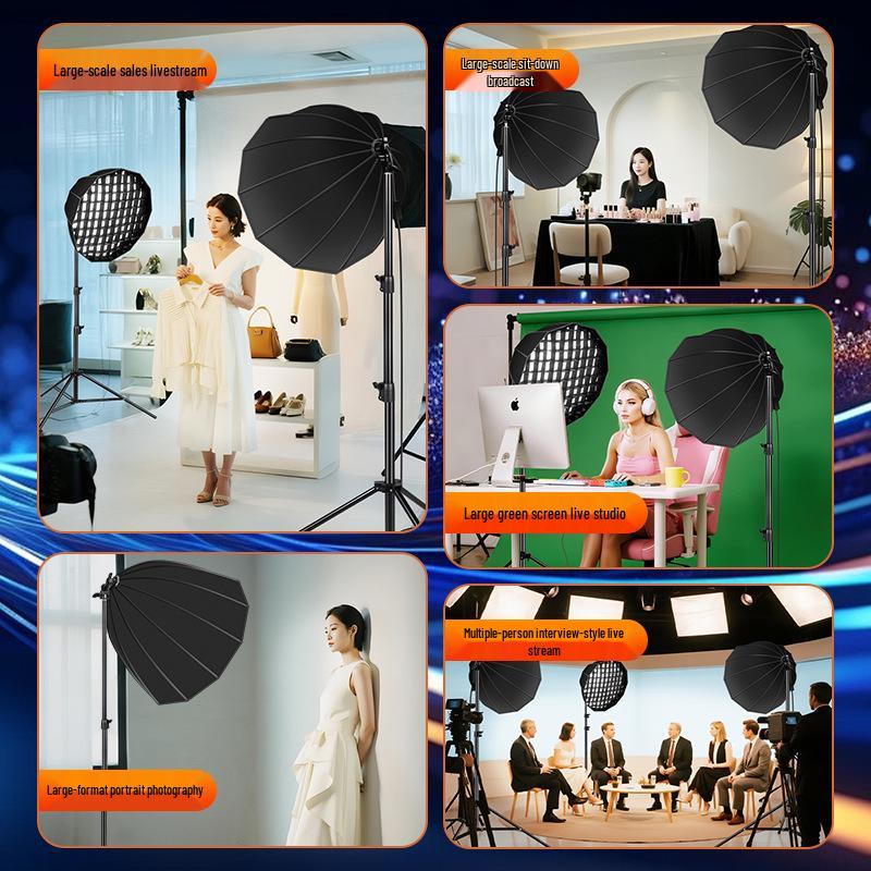 Professional Parabolic Softbox Grid for Photography & Live Streaming
