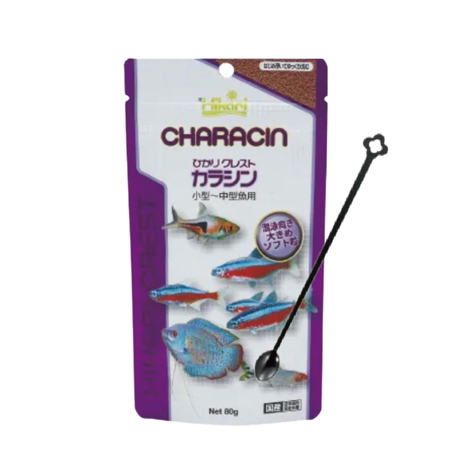 

Корм для тропических рыб Kyorin Crest Charasin 80 г и ложка для кормления Набор