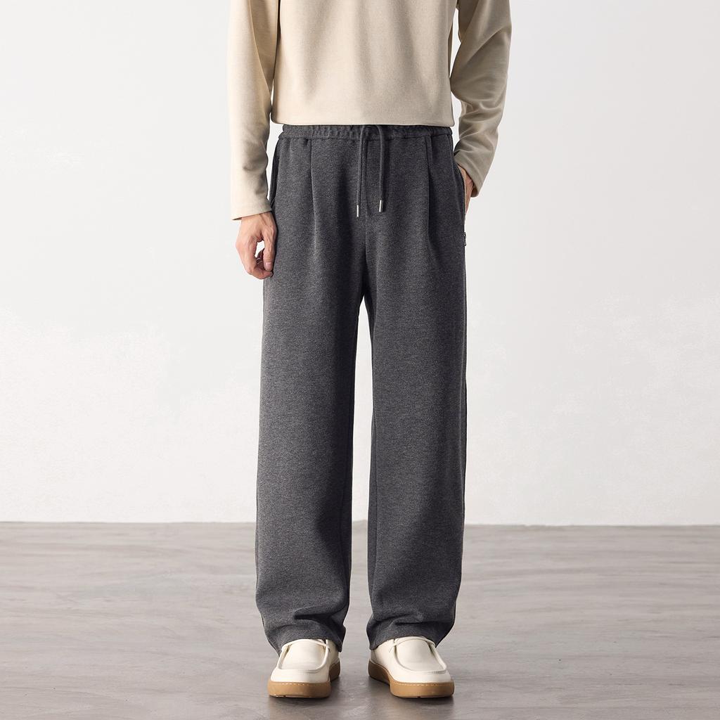 Casual Trousers Spring and Autumn Comfortable Loose Straight Drape Style Trend Loose and Versatile American Wide-leg Trousers