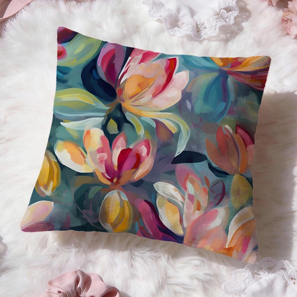 Landscape Cushion Cover Premium Comfort Reversible Pillow Cove Two in One Design for Any Room Car Interior 30X30cm