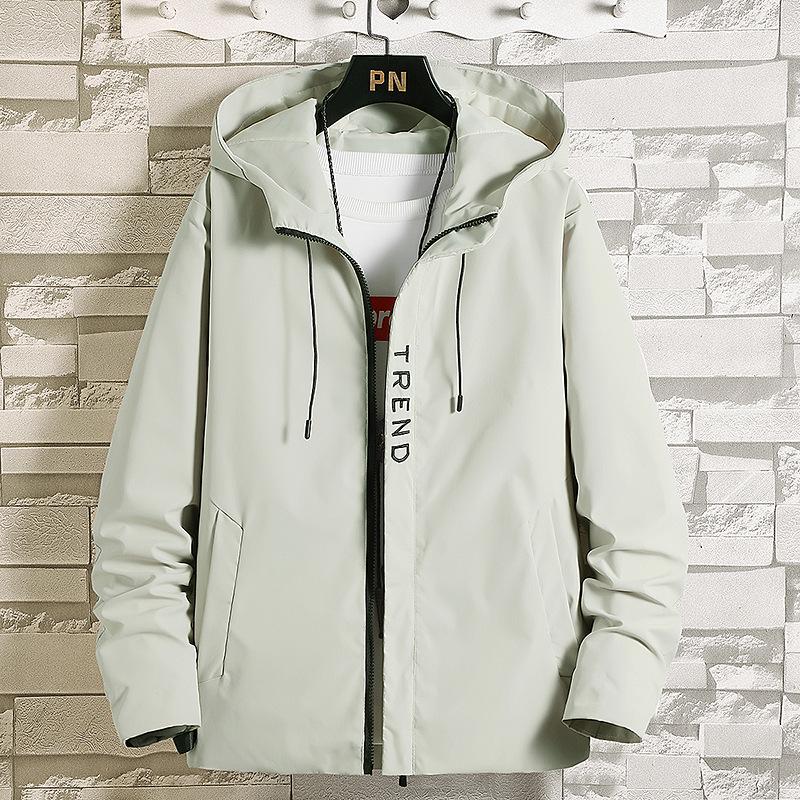 2025 Men's Casual Hooded Jacket - Spring/Autumn Fashion, Lightweight, Loose Fit, Sports Cardigan