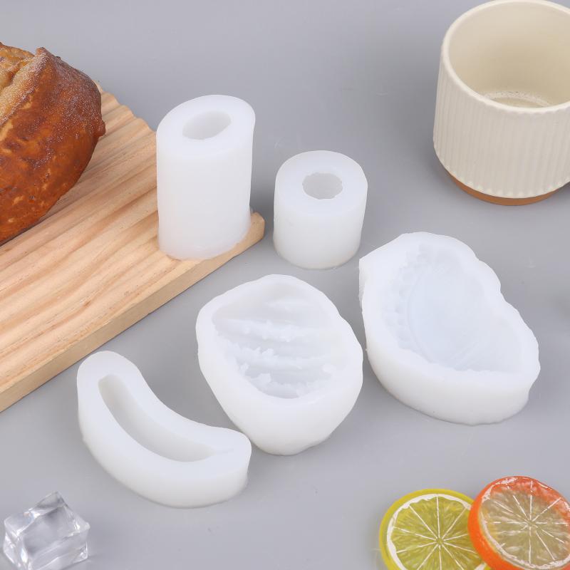 3D silikonová forma na ovoce Mango Banán Durian Liči Pro svíčky Aromaterapii Řemesla Výroba dortů Čokoláda Fondán Pečicí forma