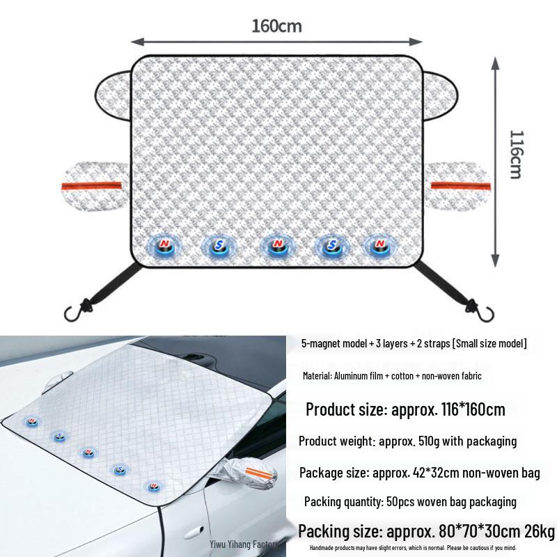 Magnetic Car Snow Shield - Winter Anti-Frost, Anti-Freeze, Sun Protection Cover