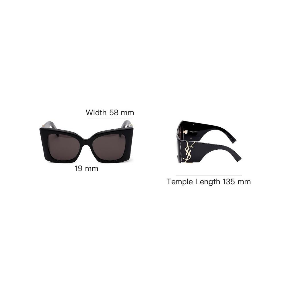 Saint Laurent Cat Eye Sunglasses With Logo Women sunglasses Black SLM119-001
