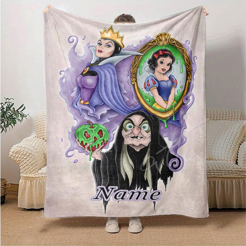 Custom 1pc Snow White's Garden Blanket, Soft And Comfortable Blanket, Casual Warm, Camping Travel Blanket, Good Birthday Gift Q90814