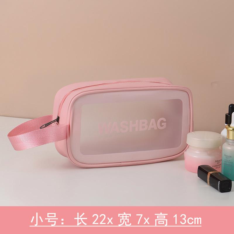 TPU Cosmetic bag2020New Super Popular ins Large Capacity Portable Women's Travel Waterproof Toiletries Storage Bag