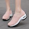 2025 New Walking Mother Shoes Breathable Foot Mesh Sports Shoes Casual Thick Sole Heightening Rocking Shoes