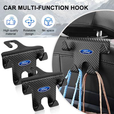 Autositz Kopfstützenhaken Auto Rücksitz Organizer Zubehör Für Focus Mk2 Mk3 Fiesta Ranger Mondeo S-MAX Kuga Mustang Autozubehör