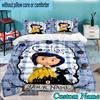 Custom Name 3PCS Mystery Coraline's World Bedding Set,Including  Duvet Cover And 2pcs Pillowcases Perfect for Bedroom,Dormitory,Fan Christmas Gift