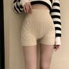 Autumn And Winter Comfortable Anti-glow Shorts Knitted Fall And Winter High Waist Simple Solid Color Bottoming Safety Pants