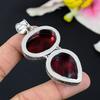 Red Labradorite Gemstone Handmade 925 Sterling Silver Jewelry Pendant 2.05" KG-101