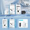 240W Multi-Port Mobile Charger: 3 USB + 3 PD, Fast Charging 5V/3.1A