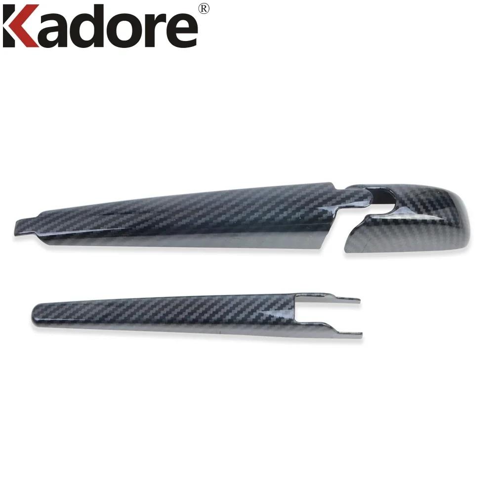 Rear Window Wiper Cover Trim For Toyota RAV4 RAV 4 - 2024 Carbon Fiber Tail Windscreen Wipers Arm Blade Car Accessories