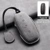 Leather Car Key Case Cover for BYD DENZA D9 2025 for Denza D9 DM-i 2025 2025 Auto Key Fob Shell Car Styling Keychain Accessory