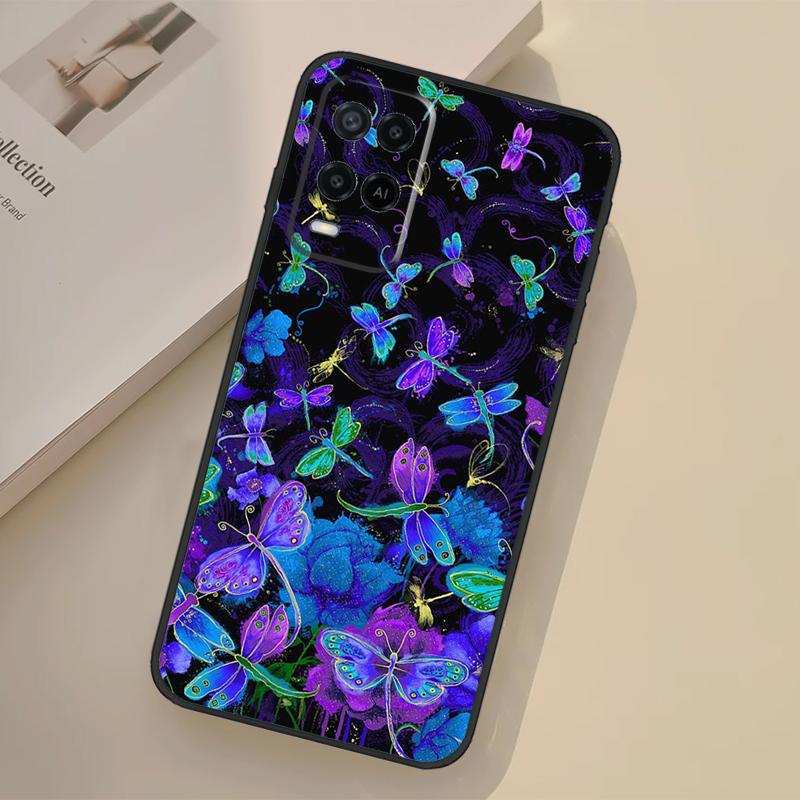 

Dragonfly Pattern Case For Oppo A76 A96 A16 A17 A18 A60 A80 A40 A38 A58 A78 A98 A94 A74 A54 A15 A57 A77 A5 Pro OPPO A18 4G