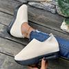 Fashion Thick Sole Height Increasing Casual Sneakers for Women Lightweight Breathable Knit Sports Shoes Woman Slip On Platform Sneakers