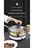 Extra Thick Non-stick Stainless Steel Honeycomb Wok - Flat-bottomed Frying Pan for Cooking