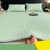 Set Tappetino Rinfrescante in Lattice Estivo Nordico Spesso Pieghevole Materasso Topper per Condizionatore d'Aria con Cinturino Colore Solido Morbido Set Biancheria da Letto