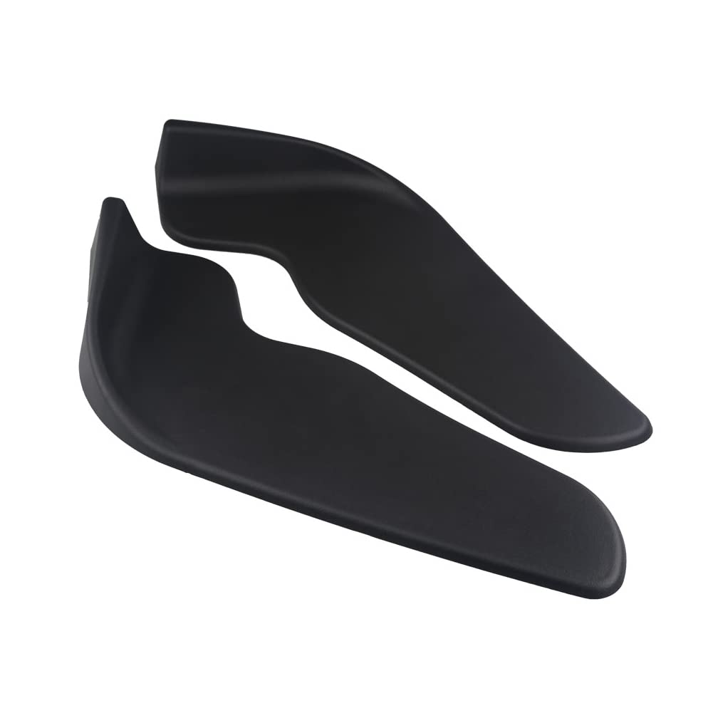 Universal Front Canard Lip Spoiler Bumper Protector Front Guard Aero Set and Matte Black Impact Resistant PP Scratch Resistant Unpainted Aero (Left