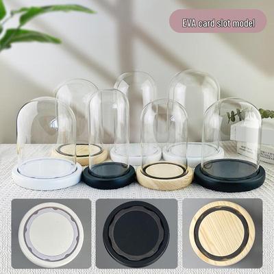 Preserved Rose Figurine Glass Display with EVA Protection