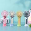 2026 Rechargeable Handheld Mini Fan with USB and Three-Speed Base - Customizable Logo Gift