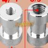 Photography Adapter Screw: 1/4 To 3/8 Female Conversion for Camera Tripod and Light Stand