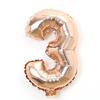 Silver & Gold 16-inch Number Balloons (0-9) - Popular Wedding Decoration & Street Vendor Item