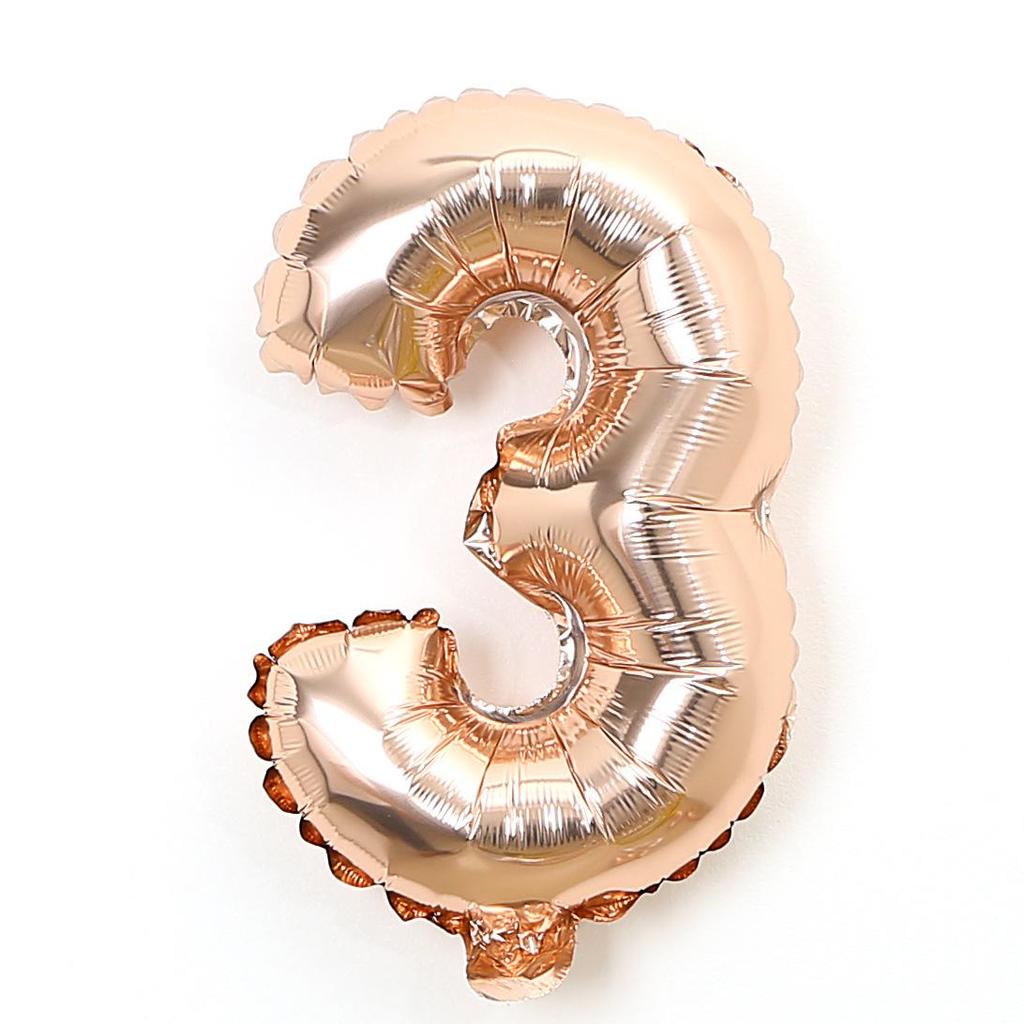 Silver & Gold 16-inch Number Balloons (0-9) - Popular Wedding Decoration & Street Vendor Item