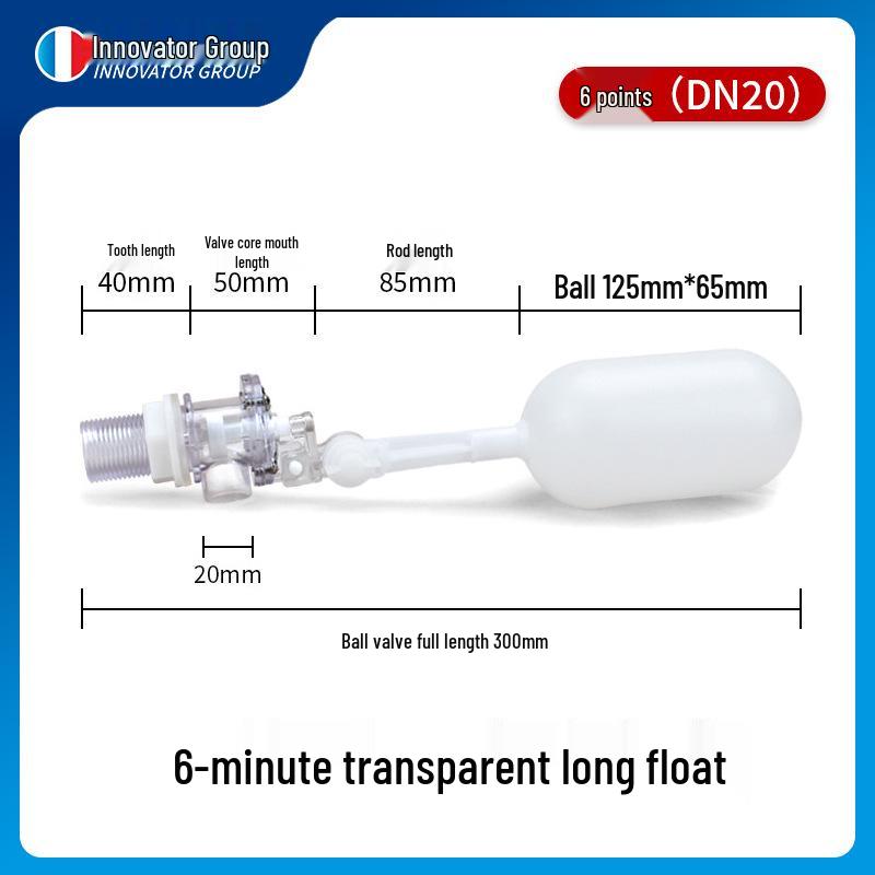 Adjustable Plastic Float Valve for Household Water Tank, Fish Tank, Glass Water Tower, Pond, and Car Wash.