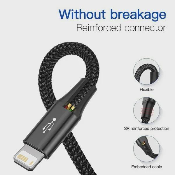 1PC 1.2M One-to-three Data Cable Fast Charging Mobile Phone Three-in-one Charging Cable