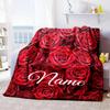 Floral Hippo Home Blanket Customize Your Names Comfortable Soft Lightweight Allseason Multipurpose Blanket For Picnics Sofas Offices Beds Living Rooms