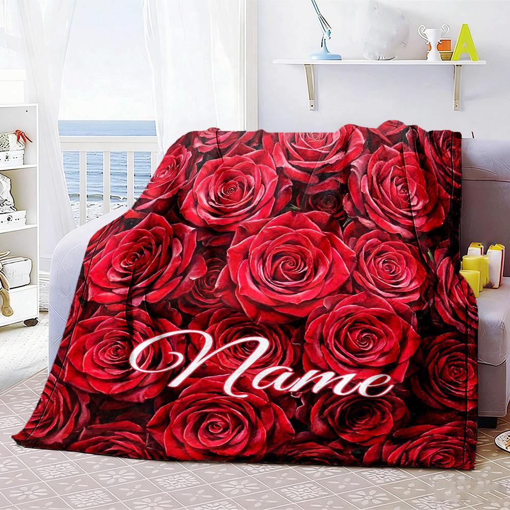 Floral Hippo Home Blanket Customize Your Names Comfortable Soft Lightweight Allseason Multipurpose Blanket For Picnics Sofas Offices Beds Living Rooms