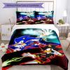 Conjunto de Roupa de Cama Sonic com 3 Peças Capa de Edredom com Fecho Inclui 1 Capa de Edredom e 2 Fronhas, Macio e Confortável para Todas as Estações.