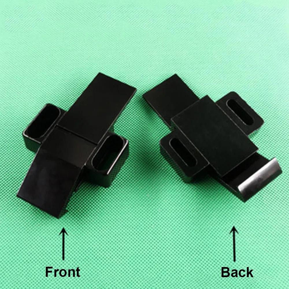 1 STuks Zwart Aluminiumlegering Deursluiting Slot Frame Bevestigingsaccessoires geschikt voor 3030 4040 4545 Europese Standaard Aluminium Profiel