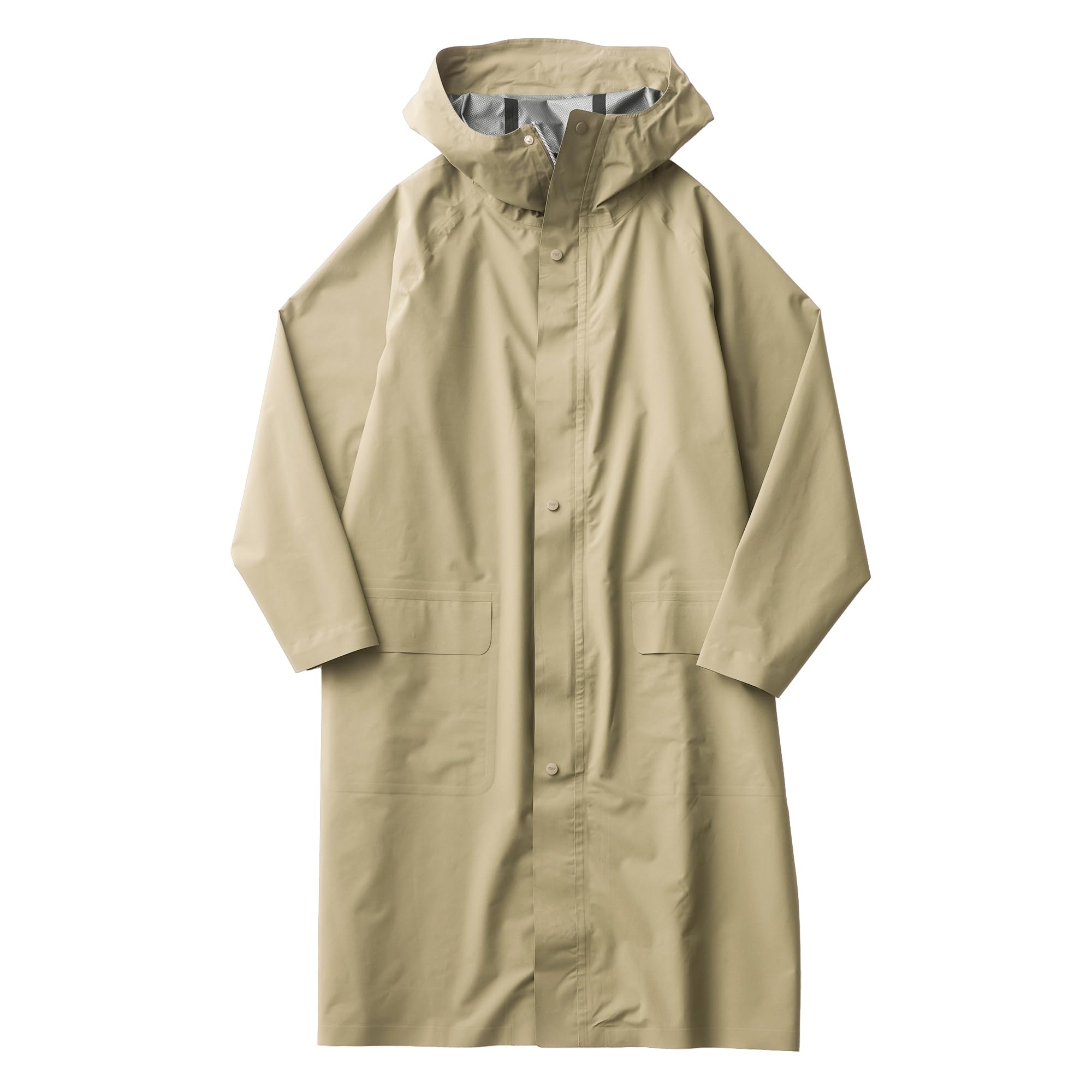 

100 лет качества Длинная повседневная УФ-защита Водонепроницаемая куртка-худи с рюкзаком Размер бежевый Weer Плащ, Пальто, Стильный, Носить, 100% защита, Водонепроницаемость 20 000 мм, бежевый