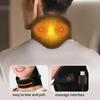 Portable Neck Massager Rapid Heating 3 Speed Vibration Shiatsu Cervical Pain Tingling Relief Usb-Powered From Office Driving