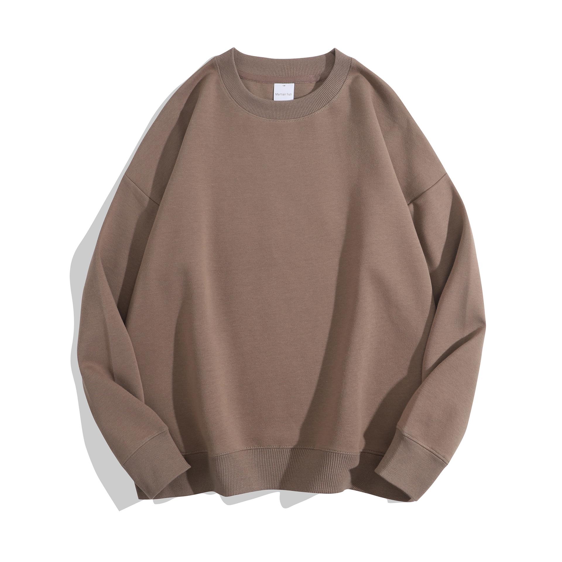 300G High-Count Cotton Unisex Oversized Hoodie - Round Neck, Drop Shoulder for Autumn/Winter S